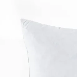Feather Down With Cotton Insert Throw Pillow Cover White - Lush Décor