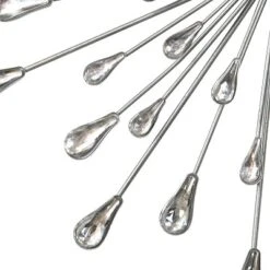 Stratton Home Decor S03042 Silver Acrylic Burst 16 X 16 X 1.75 Inch Metal Wall Art Room Decoration For Bedroom, Bathroom, Living Room, Or Kitchen -Home Decor Shop GUEST 5fb07ad5 044c 4dc6 8a66 8f4c46c49d2b