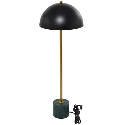 28" X 10" Metal Umbrella Style Desk Lamp With Marble Base - Olivia & May 7 28" X 10" Metal Umbrella Style Desk Lamp With Marble Base - Olivia & May - Image 5