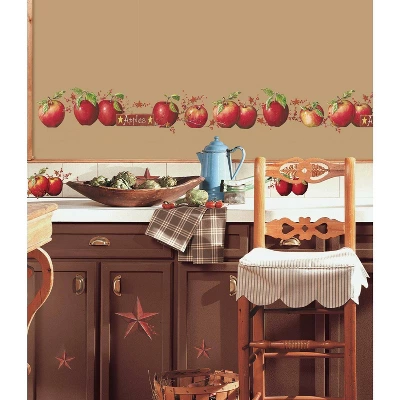 Country Apples Peel And Stick Wall Decal Red - RoomMates 6 Country Apples Peel And Stick Wall Decal Red - RoomMates - Image 4