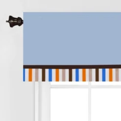 Bacati - Mod Sports Stripes Blue Orange Beige Valance -Home Decor Shop GUEST 62156995 b820 41fb 91cf c4aa4ae6d96d