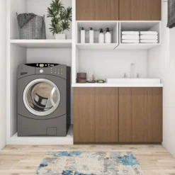 World Rug Gallery Transitional Abstract Anti Fatigue Standing Mat -Home Decor Shop GUEST 6390c966 2f36 4594 a907 101ea459a1ca