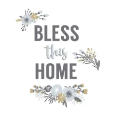 Bless This Home Floral Quote Peel And Stick Wall Decal - RoomMates -Home Decor Shop GUEST 63abcd85 f03c 41b4 b1f6 91fdacdfc62e
