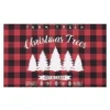 Trinity Plaid White Christmas Tree Non-Slip Decorative Doormat -Home Decor Shop GUEST 657ffd7c f380 4438 b62d b56fb0bc98d1