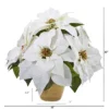 Nearly Natural 13-in Poinsettia Artificial Arrangement In Ceramic Vase 2 Nearly Natural 13-in Poinsettia Artificial Arrangement In Ceramic Vase -Home Decor Shop GUEST 66724ac7 6782 4ce6 b0c3 91164cb05198