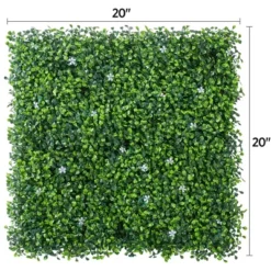 Yaheetech Pack Of 6 Faux Ivy Artificial Boxwood Panels Green