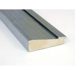 25" X 31" Non-Beveled Romano Silver Wood Bathroom Wall Mirror - Amanti Art