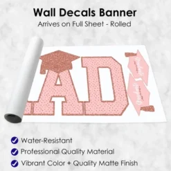 Big Dot Of Happiness Rose Gold Graduation Party Decor - Vinyl Wall Decals - Grad -Home Decor Shop GUEST 6a4886ca 18de 40ce b062 b79fb2d001b8