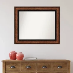 35" X 29" Non-Beveled Vogue Bronze Bathroom Wall Mirror - Amanti Art -Home Decor Shop GUEST 6b40f0db 0ea0 4694 b4f3 16ea39c2021b