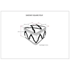 Tasneem Square Pouf - WyndenHall -Home Decor Shop GUEST 6b742920 8d3d 460e ba62 33aa4d3a1e32