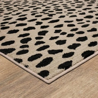 Daffodil Leopard Print Woven Rug - Threshold™ 3 Daffodil Leopard Print Woven Rug - Threshold™