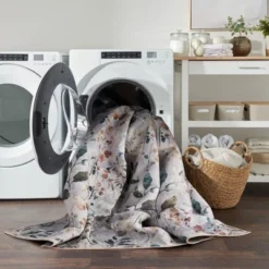 Nourison Washables Contemporary Floral Indoor Non-Skid Area Rug -Home Decor Shop GUEST 6ef33328 afbf 4b8e 900e b24045dcfe20