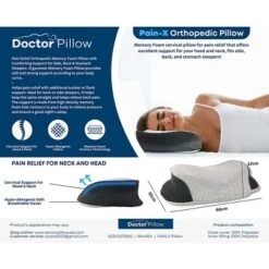 PainX Orthopedic Pillow - Black -Home Decor Shop GUEST 702e9cb7 58ab 44dc a467 18b02e0579fc