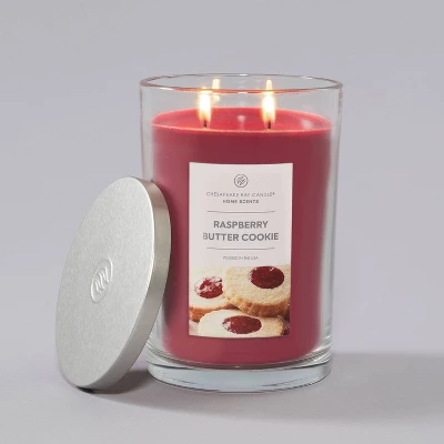 19oz Jar Candle Raspberry Butter Cookie Home Scents - Chesapeake Bay Candle 5 19oz Jar Candle Raspberry Butter Cookie Home Scents - Chesapeake Bay Candle - Image 3