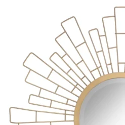23.5" X 23.5" Metal Geometric Sunburst Decorative Wall Mirror Gold - Stonebriar Collection 9 23.5" X 23.5" Metal Geometric Sunburst Decorative Wall Mirror Gold - Stonebriar Collection -Home Decor Shop GUEST 72f98784 3d1d 45f1 8384 97711355b800