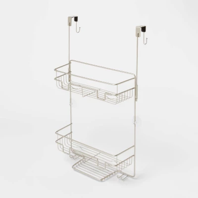 Over The Door Round Wire Shower Caddy Matte Satin - Made By Design™ 4 Over The Door Round Wire Shower Caddy Matte Satin - Made By Design™ - Image 2