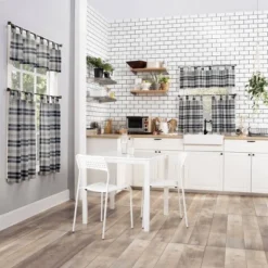 Blair Farmhouse Plaid Semi-Sheer Tab Top Kitchen Curtain Valance And Tiers Set - No. 918 -Home Decor Shop GUEST 7571dc16 be2f 4749 b3b1 e68834f6fde8