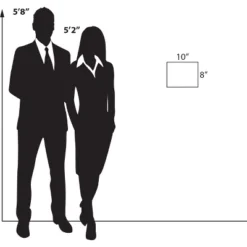 Azar Displays Clear Acrylic Wall Artwork And Photo Frame With Tape 10" W X 8" H Landscape/Horizontal, 2-Pack -Home Decor Shop GUEST 767d3058 f4f4 4a1c 88dc 86d1811cd616