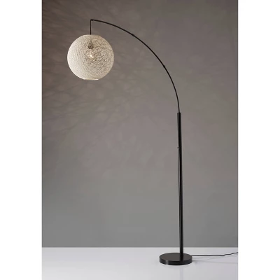 Havana Arc Lamp Natural/Bronze - Adesso 6 Havana Arc Lamp Natural/Bronze - Adesso - Image 4