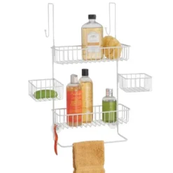 MDesign X-Wide Metal Over Door Bathroom Tub/Shower Caddy Organizer -Home Decor Shop GUEST 768b157f dcbd 4995 b9da 52f335372d34