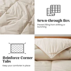 Peace Nest All Season 100% Organic Cotton Down Duvet Insert Medium Warmth Comforter -Home Decor Shop GUEST 782a1c66 d0d7 48d3 b16a dddebe267933