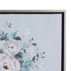 Canvas Floral Bouquet Framed Wall Art With Silver Frame Multi Colored - Olivia & May -Home Decor Shop GUEST 78635874 8406 4c74 9f18 64a5bd632b0c