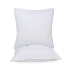 Down Alternative Brushed Microfiber Hypoallergenic Square Solid Medium Weight Euro Bed Pillows, 18" X 18", Set Of 2 By Blue Nile Mills 8 Down Alternative Brushed Microfiber Hypoallergenic Square Solid Medium Weight Euro Bed Pillows, 18" X 18", Set Of 2 By Blue Nile Mills -Home Decor Shop GUEST 78863e9e d5a5 4952 9994 5631c36d379f