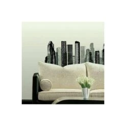Cityscape Peel And Stick Giant Wall Decal Black - RoomMates -Home Decor Shop GUEST 7961fdd7 95f6 42ff 98a4 738d57c4e808