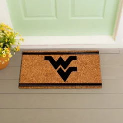 Evergreen West Virginia University Logo Turf Mat, Brown- 28 X 16 Inches Indoor Outdoor Doormat -Home Decor Shop GUEST 7b3827d8 3d81 444b 9a09 38a60b8ccfdf
