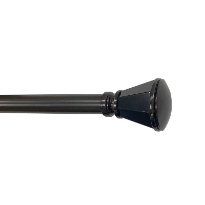 Decorative Drapery Single Rod Set With Trumpet Finials Oil Rubbed Bronze - Lumi Home Furnishings 8 Decorative Drapery Single Rod Set With Trumpet Finials Oil Rubbed Bronze - Lumi Home Furnishings - Image 6
