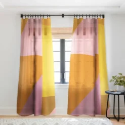June Journal Shapes In Vintage Modern Pink Single Panel Sheer Window Curtain - Deny Designs -Home Decor Shop GUEST 7bc47515 2d97 41a8 b6bd 2e1dacffbaf2