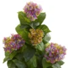 45" X 17" Artificial Hydrangea Plant In Pot Purple - Nearly Natural