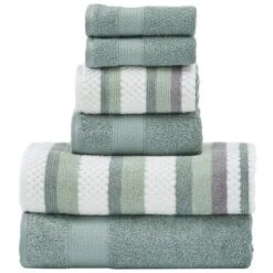 Modern Threads Pax 6 Piece Jacquard 100% Cotton Bath Towel Set. -Home Decor Shop GUEST 7d7b33a0 f824 4a51 8a0b a4a9e3a711a6