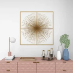 Metal Starburst Handmade Large 3D Wall Decor With Gold Frame Gold - CosmoLiving By Cosmopolitan -Home Decor Shop GUEST 7f80dd36 d9a8 46fb a213 bc130dc4a943