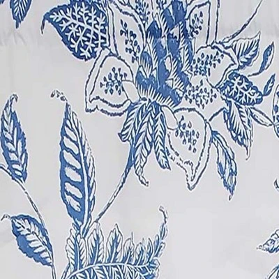 RLF Home Natalia Tailored Valance High Quality Window Treatment 3" Rod Pocket 50" X 14" Cyan Blue/White 4 RLF Home Natalia Tailored Valance High Quality Window Treatment 3" Rod Pocket 50" X 14" Cyan Blue/White - Image 2