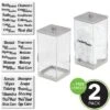 MDesign Square Apothecary Storage Jar With Labels For Bathroom 1 MDesign Square Apothecary Storage Jar With Labels For Bathroom -Home Decor Shop GUEST 7fd0415f 7aca 4aa7 aef9 63bb674ca36e