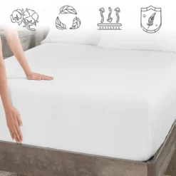 Luxury Fitted Sheet Only, 600 Thread Count - 100% Cotton Sateen, Deep Pocket, Soft, Cool & Durable By California Design Den -Home Decor Shop GUEST 7ff35863 4438 48cc b59d 466732b474f9