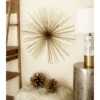 Metal Starburst 3D Wall Decor Gold - Olivia & May