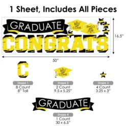 Big Dot Of Happiness Yellow Graduation Party Photo Backdrop - Wall Decals -Home Decor Shop GUEST 813c1936 5d54 452f b537 8312cc5990b5