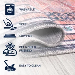 Dalyan Geometric Medallions Washable Area Rug - JONATHAN Y -Home Decor Shop GUEST 81d46ee6 9734 4c04 b330 b0da1b13c175