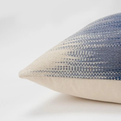 20"x20" Oversize Decorative Filled Square Throw Pillow Blue - Rizzy Home 4 20"x20" Oversize Decorative Filled Square Throw Pillow Blue - Rizzy Home - Image 2