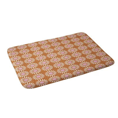 Schatzi Brown Retro Jumbo Daisy Heavy Memory Foam Bath Mat Pink - Deny Designs 3 Schatzi Brown Retro Jumbo Daisy Heavy Memory Foam Bath Mat Pink - Deny Designs