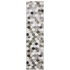 Marcel Geometric Block Animal Print Area Rug White/Gray - Captiv8e Designs -Home Decor Shop GUEST 84c58218 37c9 482e a8d5 33bc470148bd