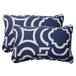 Carmody 2pc Outdoor Throw Pillows Navy - Pillow Perfect -Home Decor Shop GUEST 86a9828c 6c29 4090 8af9 8efd65188350