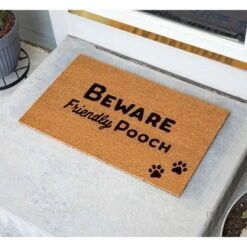 BirdRock Home Friendly Pooch Coir Front Door & Entry Doormat - 18" X 30" -Home Decor Shop GUEST 875d6acb 2ea6 48f6 9591 a36c0aed9136