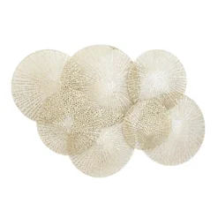 Metal Plate Wall Decor With Perforated Design Gold - Olivia & May 8 Metal Plate Wall Decor With Perforated Design Gold - Olivia & May -Home Decor Shop GUEST 888f8415 c34f 44f3 81c7 393f36948a04