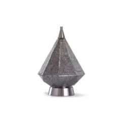 Rochford Diamond Shape Glass Table Lamp With Tapered Drum Shade Silver - StyleCraft -Home Decor Shop GUEST 89269ff8 3b6a 4087 8542 8755b3ab9593