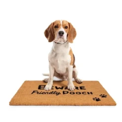 BirdRock Home Friendly Pooch Coir Front Door & Entry Doormat - 18" X 30" -Home Decor Shop GUEST 898fb684 f0f5 472b aa13 674054da5ea5