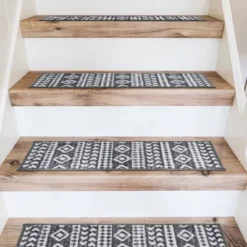 World Rug Gallery Geometric Bohemian Non-Slip Stair Treads -Home Decor Shop GUEST 8b5bbd49 2310 4dbe 9c1b 8f0e1025b2f2