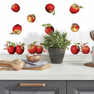 Country Apples Peel And Stick Wall Decal Red - RoomMates 5 Country Apples Peel And Stick Wall Decal Red - RoomMates - Image 3